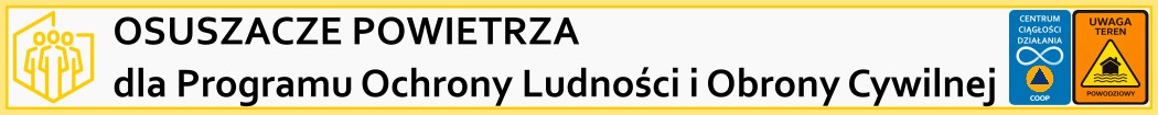 Osuszacze powietrza dla Programu Ochrony Ludności i Obrony Cywilnej