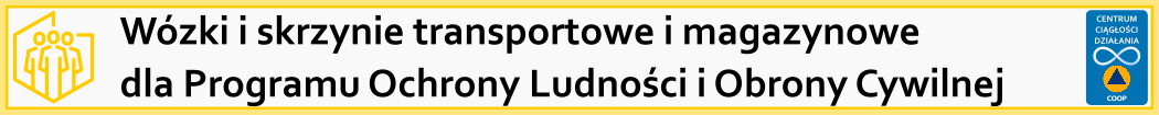 Wózki i skrzynie transportowe i magazynowe dla Programu OLiOC