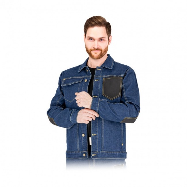 JEANS303-J męska elastyczna kurtka jeansowa katana