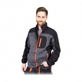 REIS FORECO-S rozpinana męska bluza wzm. softshell