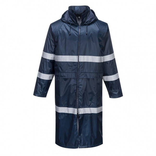 Portwest F438 IONA™ granatowy wodoodporny płaszcz ostrzegawczy