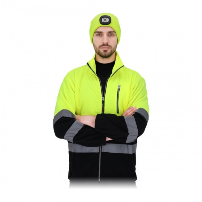 REIS POLSTRIP męski polar ostrzegawczy ze stójką 280g