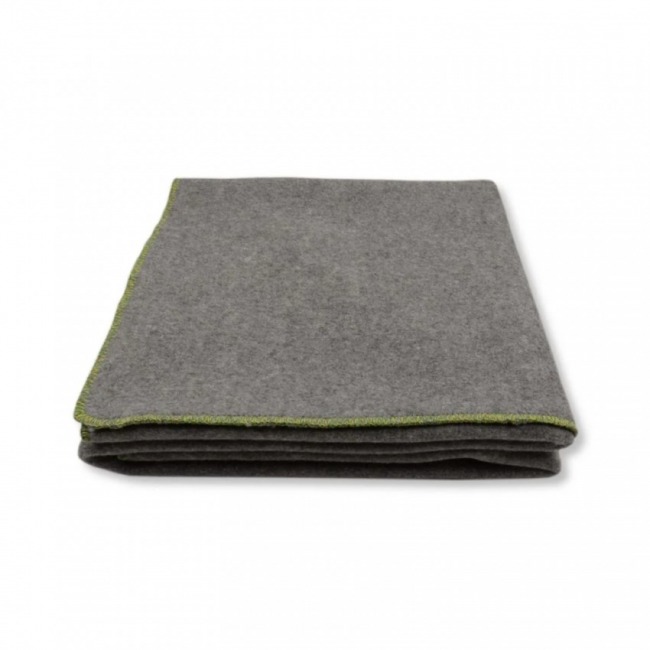 Koc wełniany wojskowy 140x200 szary wzór 721/MON