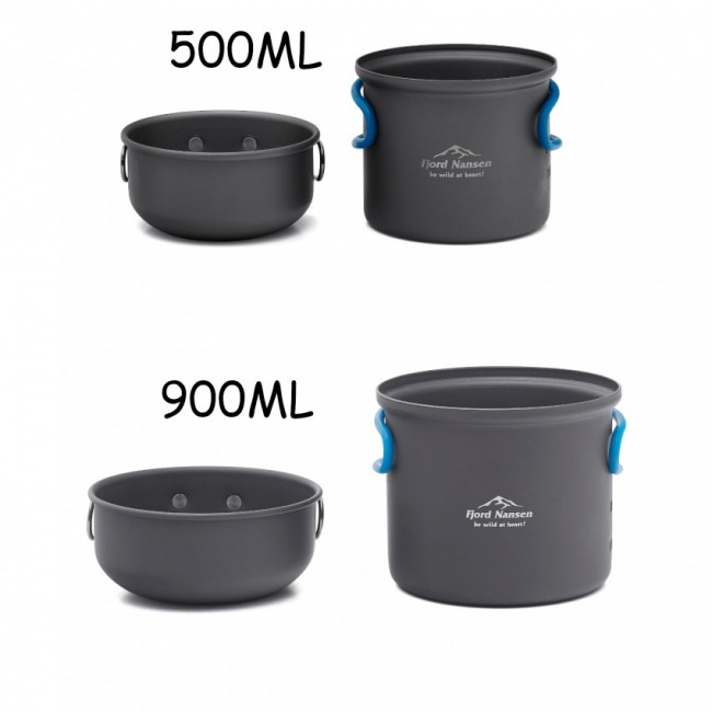Menażka aluminiowa Fjord Nansen Tolla 0,5 l i 0,9 l