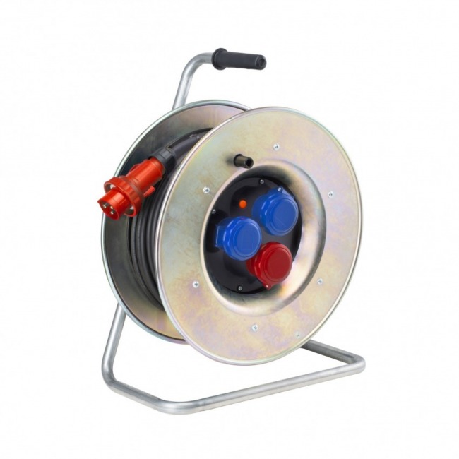 Przedłużacz bębnowy stalowy hybrydowy IP67 Farmatel 30053 50 m H07RN-F 5x2.5