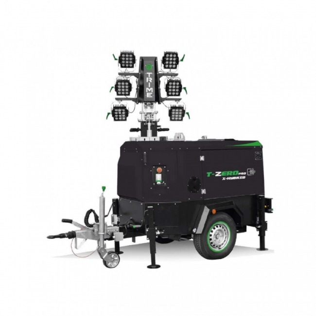 Hybrydowy maszt oświetleniowy LED 8.5 m 6x150W TRIME X-HYBRID Mobile