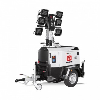 Mobilny maszt oświetleniowy LED z agregatem 8.5 m 6x160W TRIME X-ECO