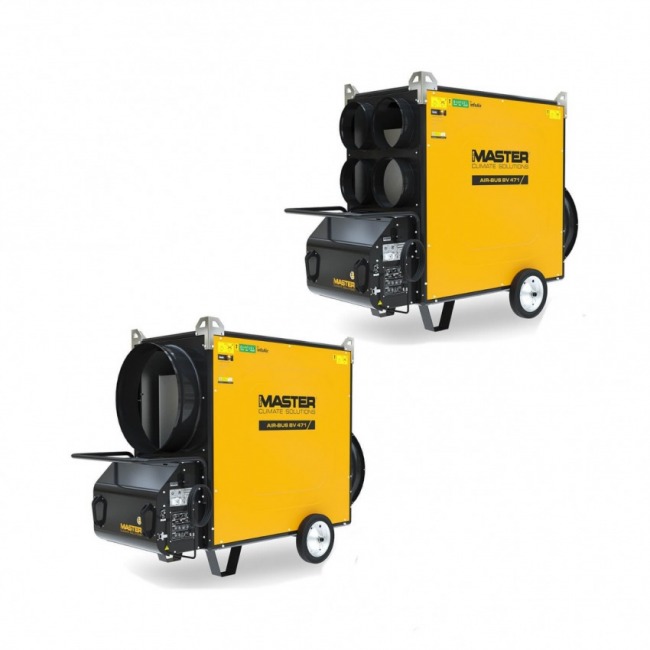 Olejowa nagrzewnica powietrza z odprowadzeniem spalin MASTER AIR-BUS 471 136 kW