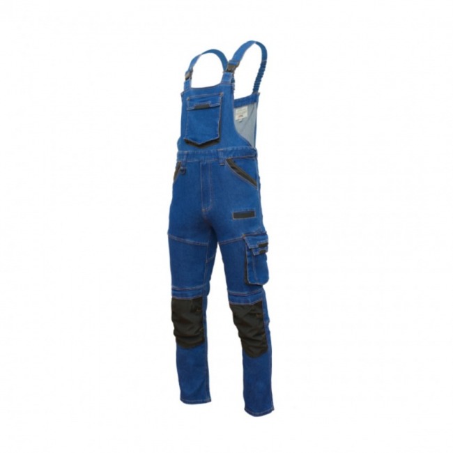 Art.Mas COLEMANN BLUE | BLACK elastyczne ogrodniczki jeansowe Art.Mas COLEMANN BLUE | BLACK elastyczne ogrodniczki jeansowe