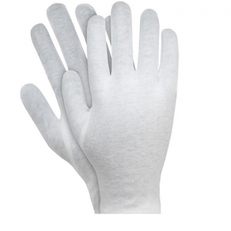 RWKB białe rękawiczki bawełniane