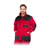 LH-FMN-J-CBS bluza czerwono-czarno-szara